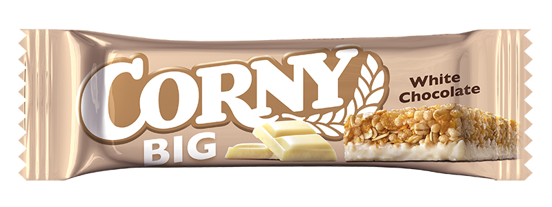 קורני חטיף דגנים ושוקולד לבן ביג 50 גרם 24יח כשר 
