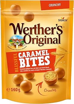 נגיסי קרמל במילוי עוגיות קרנ'צי Werther's Original 140 גרם 12 יח