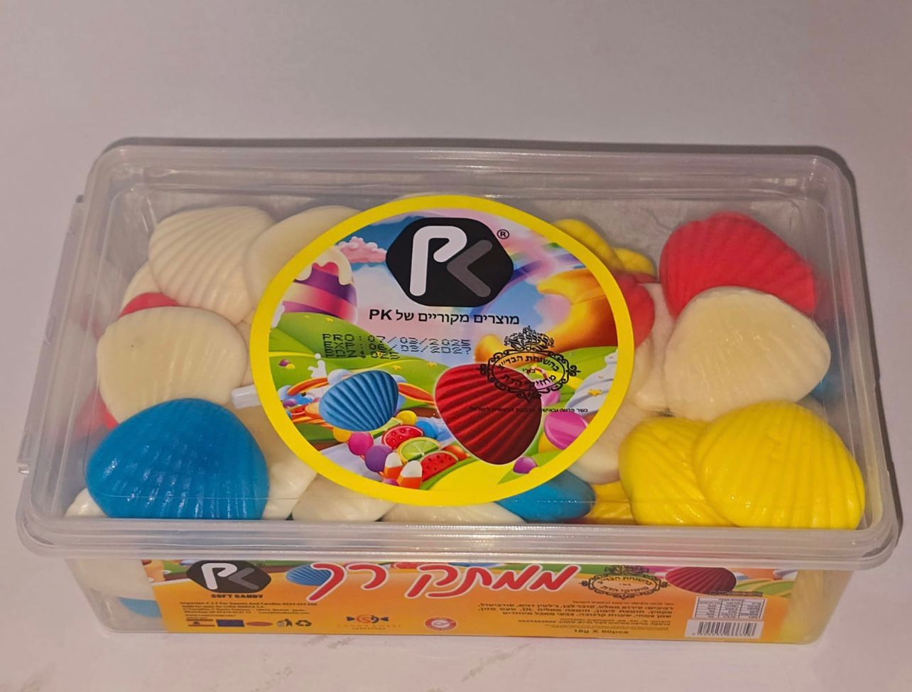 PK גומי ג'לי ביצים –18 ג 60 יח כשר