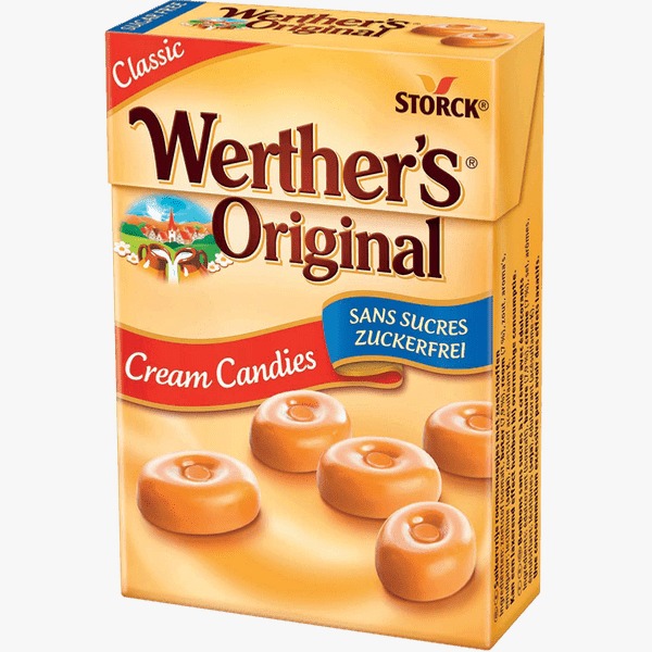 סוכריות ללא סוכר ורטר'ס 42 גרם 1/10