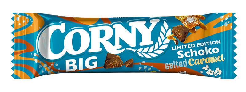 קורני חטיף דגנים וקרמל מלוח י ביג 50 גרם 24יח כשר 