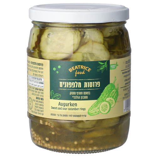 מלפפון פרוסות 580 גרם 12 יח 