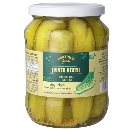 מלפפון רצועות 580 גרם 12 יח 