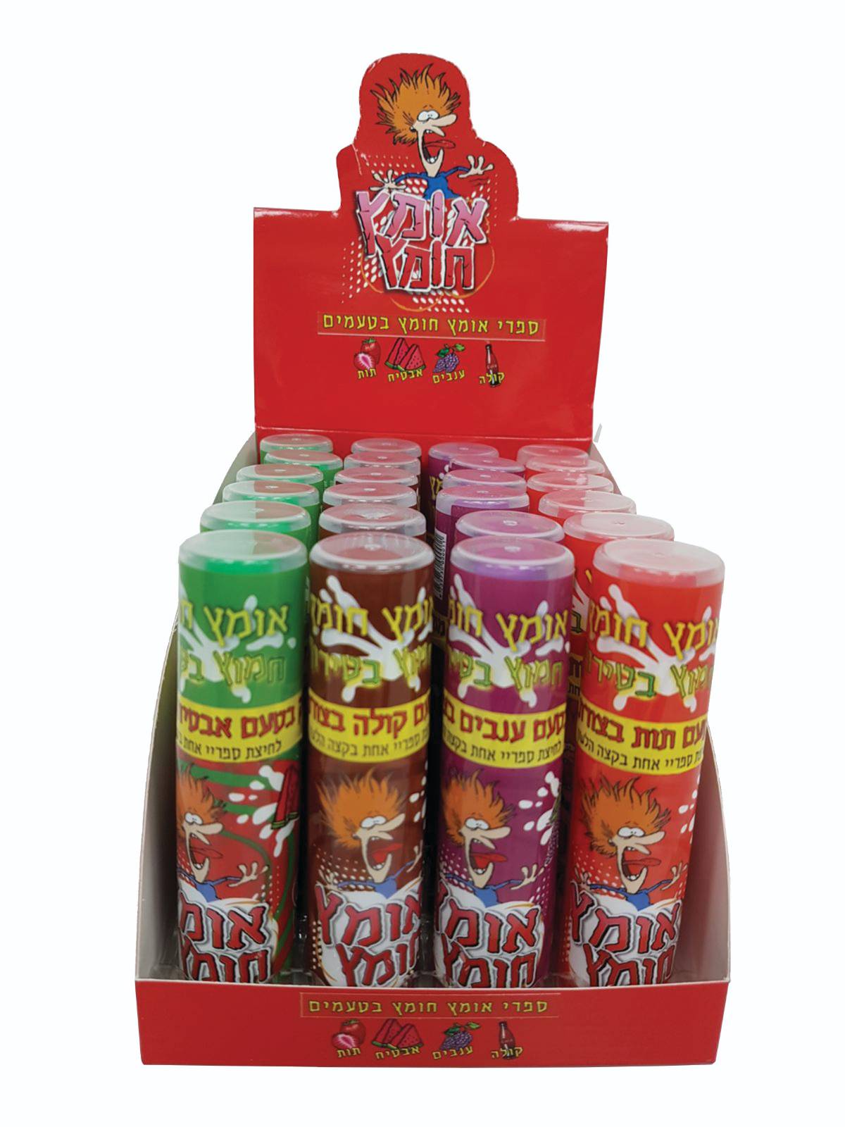 אומץ חומץ ספריי חמוץ 4 טעמים 24 יח כשר