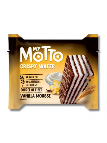 וופל my motto בטעם  וניל מוס 30 גרם 20 יח