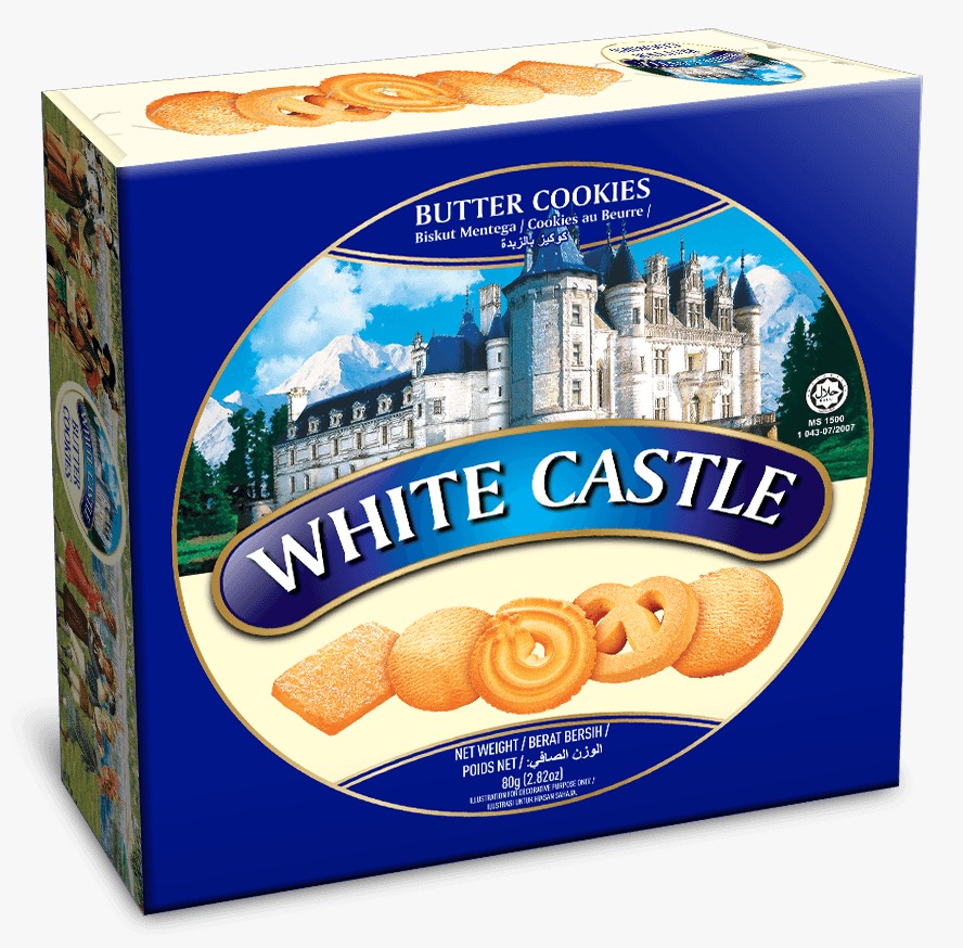 עוגיות חמאה 681 ג  6 יח white castle