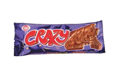 Crazy Chocolate חטיף שוקולד טבלה  30ג 24 יח 1/6