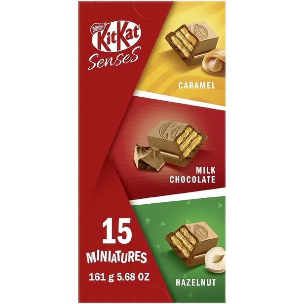 שוקולד מיניאטורי של נסטלה קיטקט סנסס - 161 גרם - 15 יח במארז