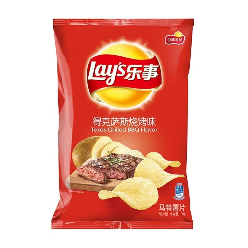 lays חטיף ציפס ברביקיו 70גרם 22 יח
