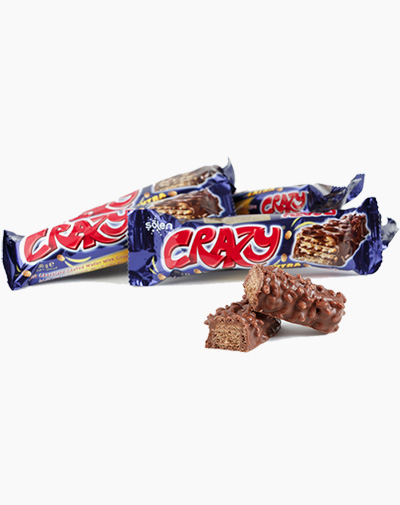 Crazy Bar Chocolate חטיף שוקולד 28 ג 24 יח 1/6