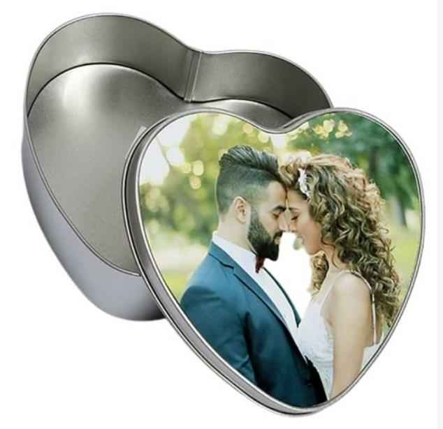 קופסאת איחסון אלומיניום לב