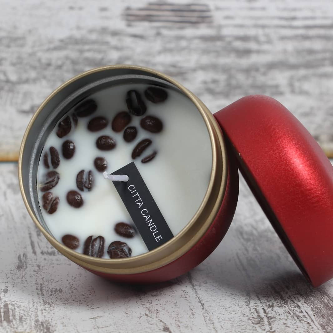 נר ריחני קופסא מפוארת עגולה