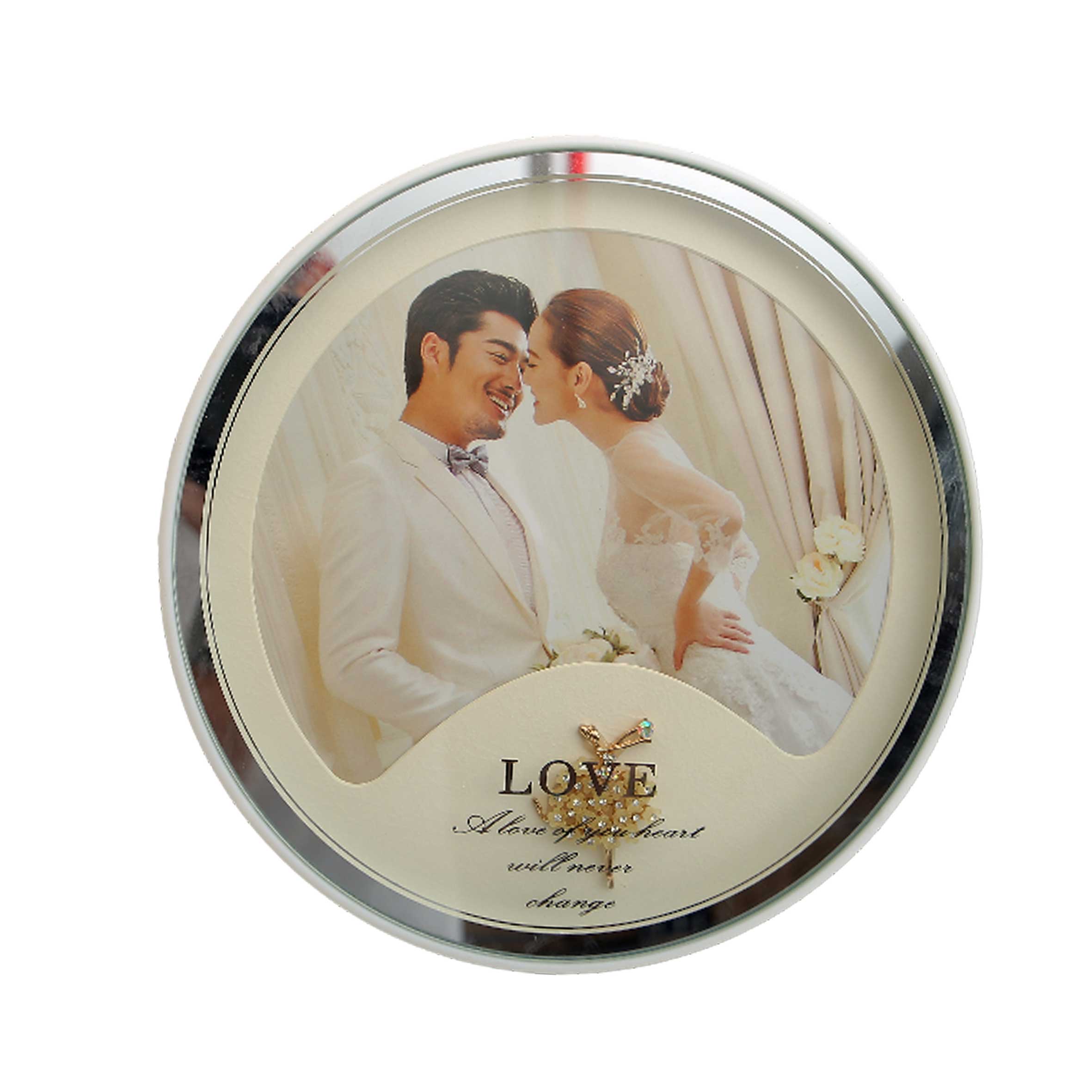 מסגרת עגולה יוקרתית עם טבעת - מארז של 3 יח'