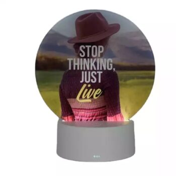 מסגרת אקרילית להדפסה עם בסיס לד + שלט + כבל USB