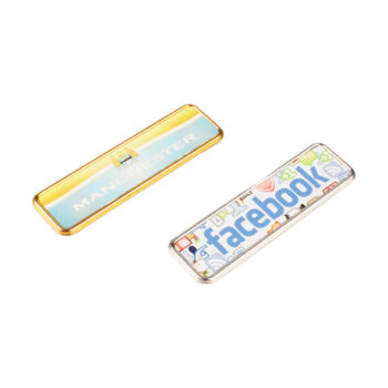 מגנט  + תג שם לחולצה להדפסה כסוף/זהב מינימום 10 יח'