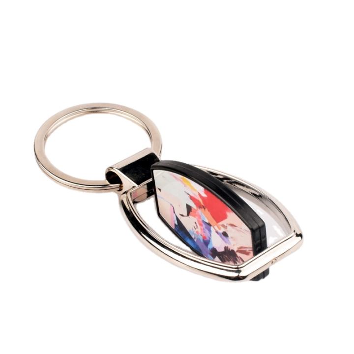 מחזיק מפתחות מסתובב דו"צ אליפסה