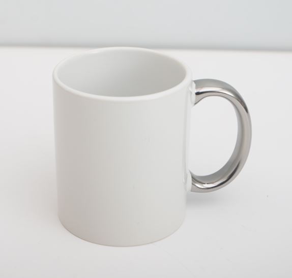 ספל סובלימציה ידית כסופה (מינמום 12 יח')