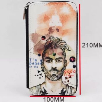 ארנק מפואר לכרטיסים רחב להדפסה