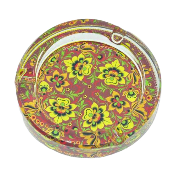 מאפרת קריסטל להדפסה עיגול 10X10