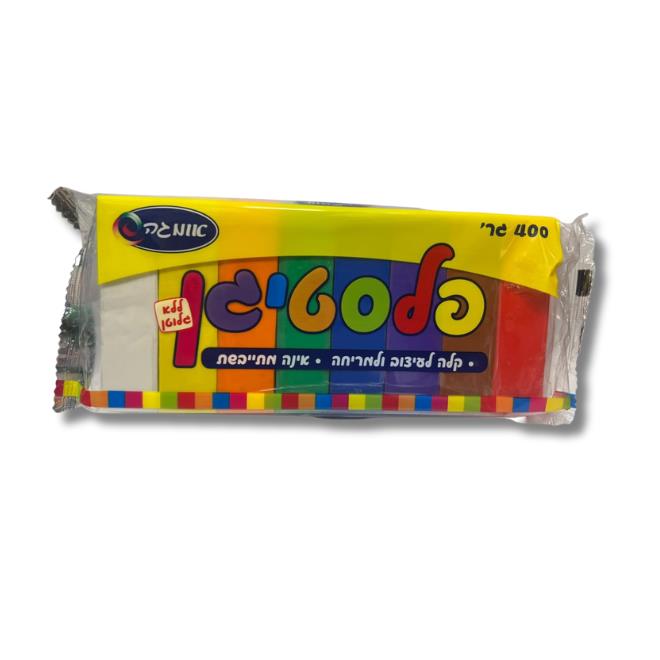 פלסטלינה 8 צבעים 400 גר'