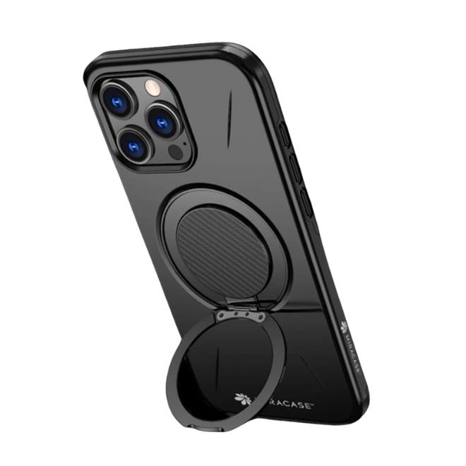 כיסוי ל-iPhone 16 Pro בצבע שחור דגם MIRAMAG מבית Miracase