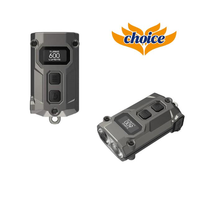 פנס כיס נטען 600 לומן NITECORE TINI3 אפור