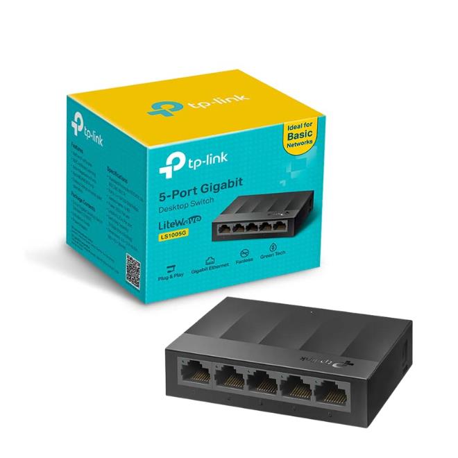  מתג TP-Link 5 Port 10/100/1000Mbps LS1005G