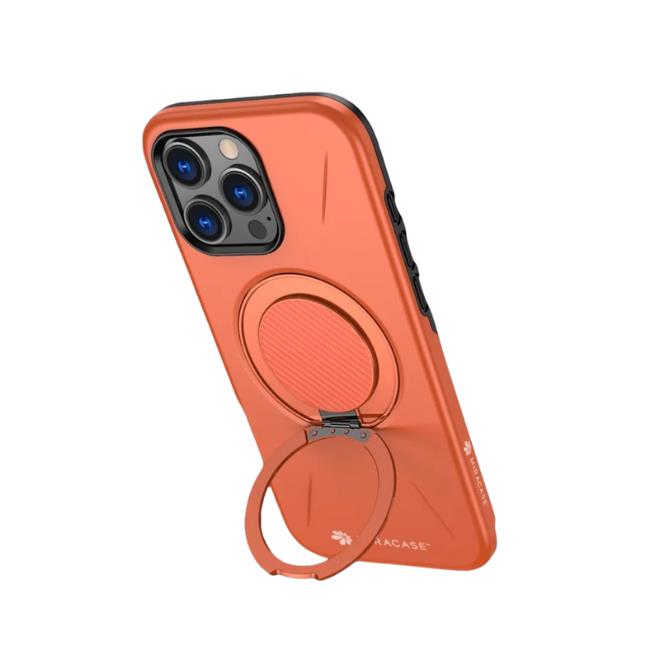 כיסוי ל-iPhone 16 Pro בצבע כתום דגם MIRAMAG מבית Miracase