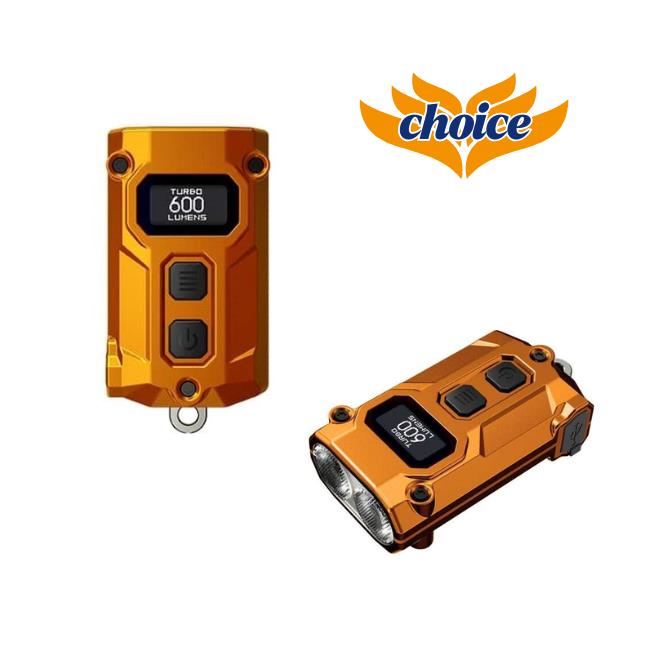 פנס כיס נטען 600 לומן NITECORE TINI3 כתום