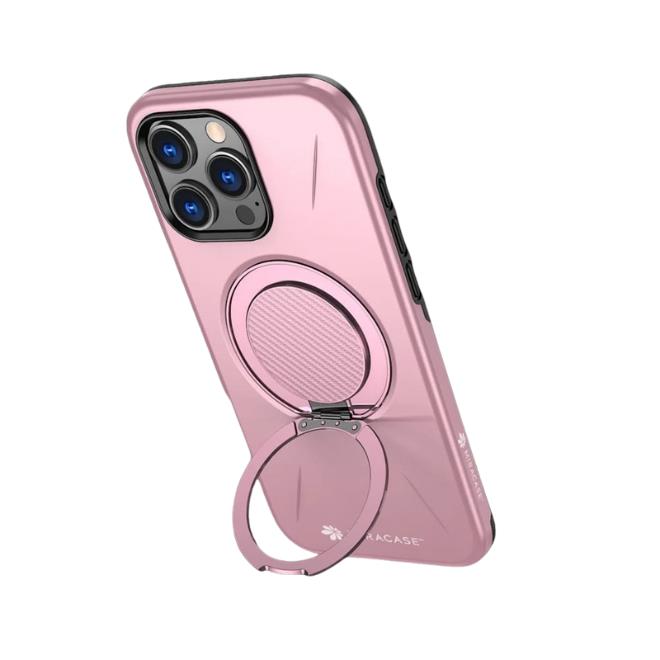 כיסוי ל-iPhone 16 Pro בצבע ורוד דגם MIRAMAG מבית Miracase