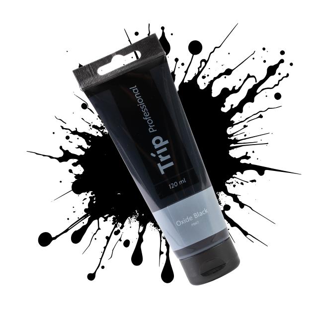 צבע אקריליק 120 מ"ל OXIDE BALCK 