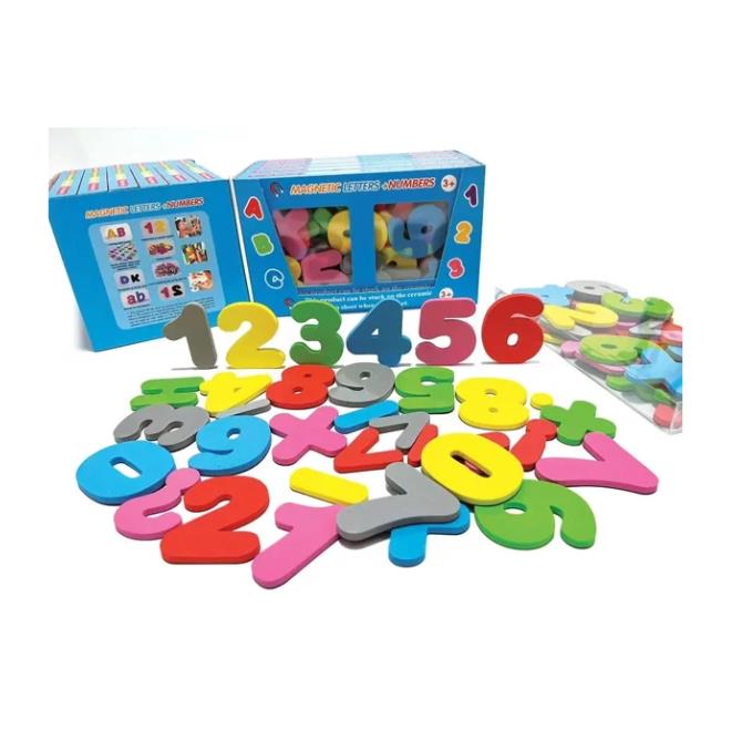 סט מגנטי מספרים אנגלית
