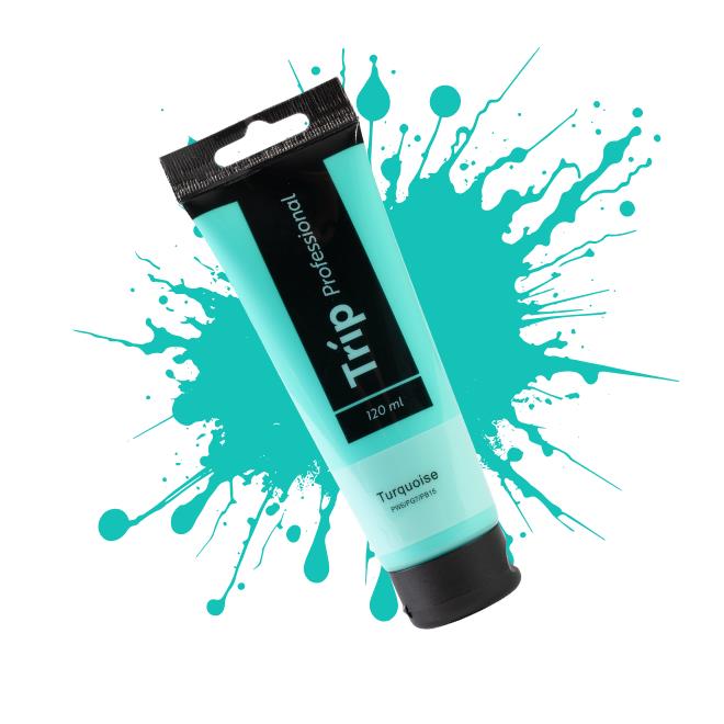 צבע אקריליק 120 מ"ל TRIP TURQUOISE
