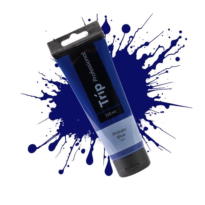 צבע אקריליק 120 מ"ל PHTHALO BLUE