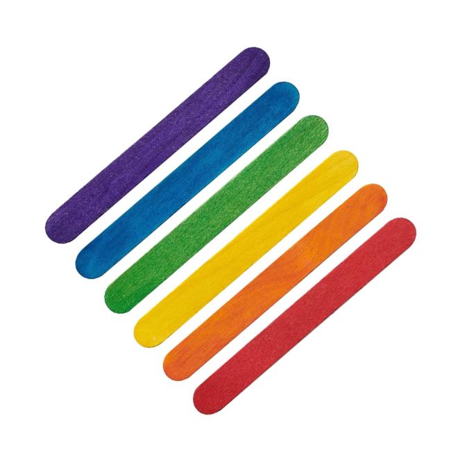 מקלות ארטיק צבעוניים 150 מ"מ 