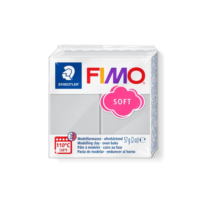 פימו סופט 80 FIMO - אפור דולפין