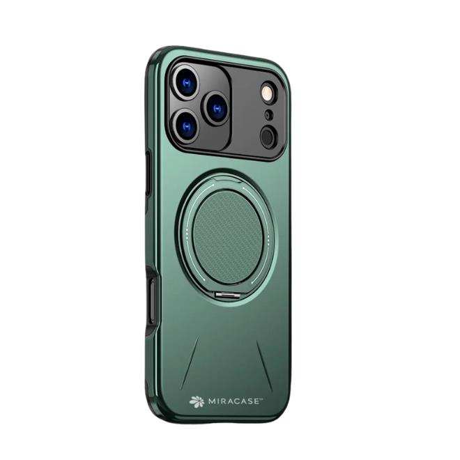 כיסוי ל-iPhone 17 Pro בצבע ירוק דגם MIRAMAG מבית Miracase