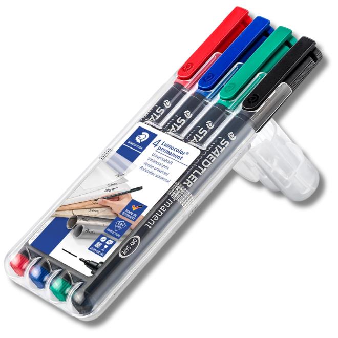 סט 4 טוש שקפים STAEDTLER M