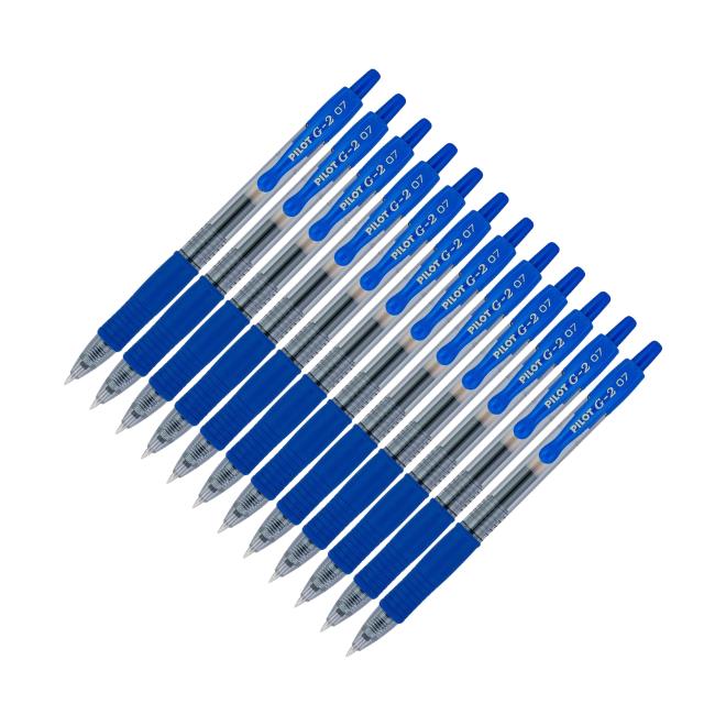 מארז 12 יח' PILOT G-2 0.7 M BLUE