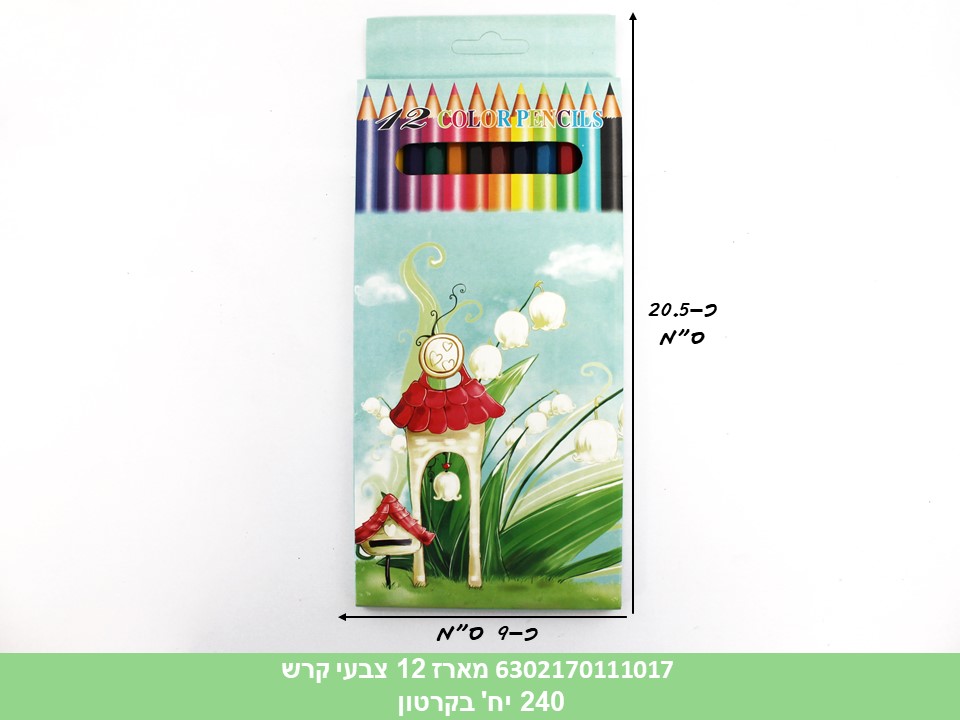 מארז 12 צבעי קרש (240)