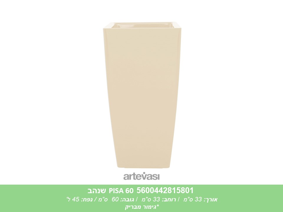 עציץ PISA 60 שנהב