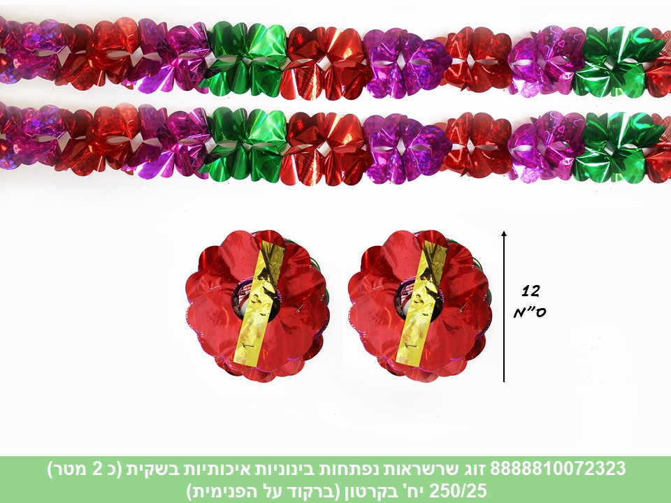 זוג שרשראות נפתחות בינוניות איכותיות בשקית(כ 2 מטר)(ברקוד על פנימית)(250/25