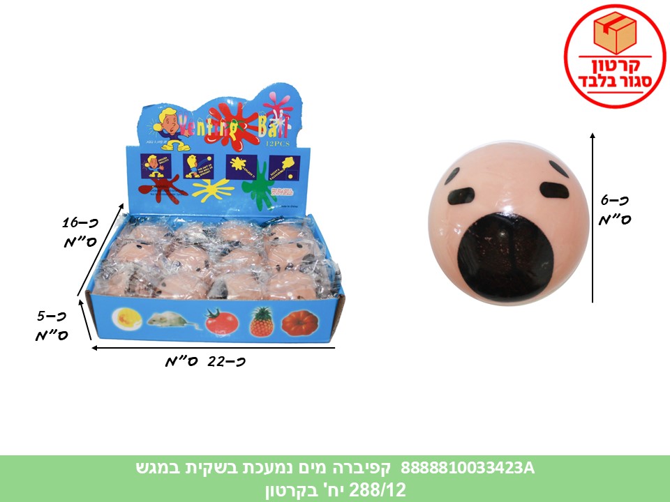 קו. נמעכים - קפיברה נמעכת מים בשקית במגש (288/12)