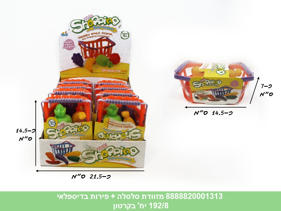 מזוודת סלסלה + פירות בדיספלאי (192/8)