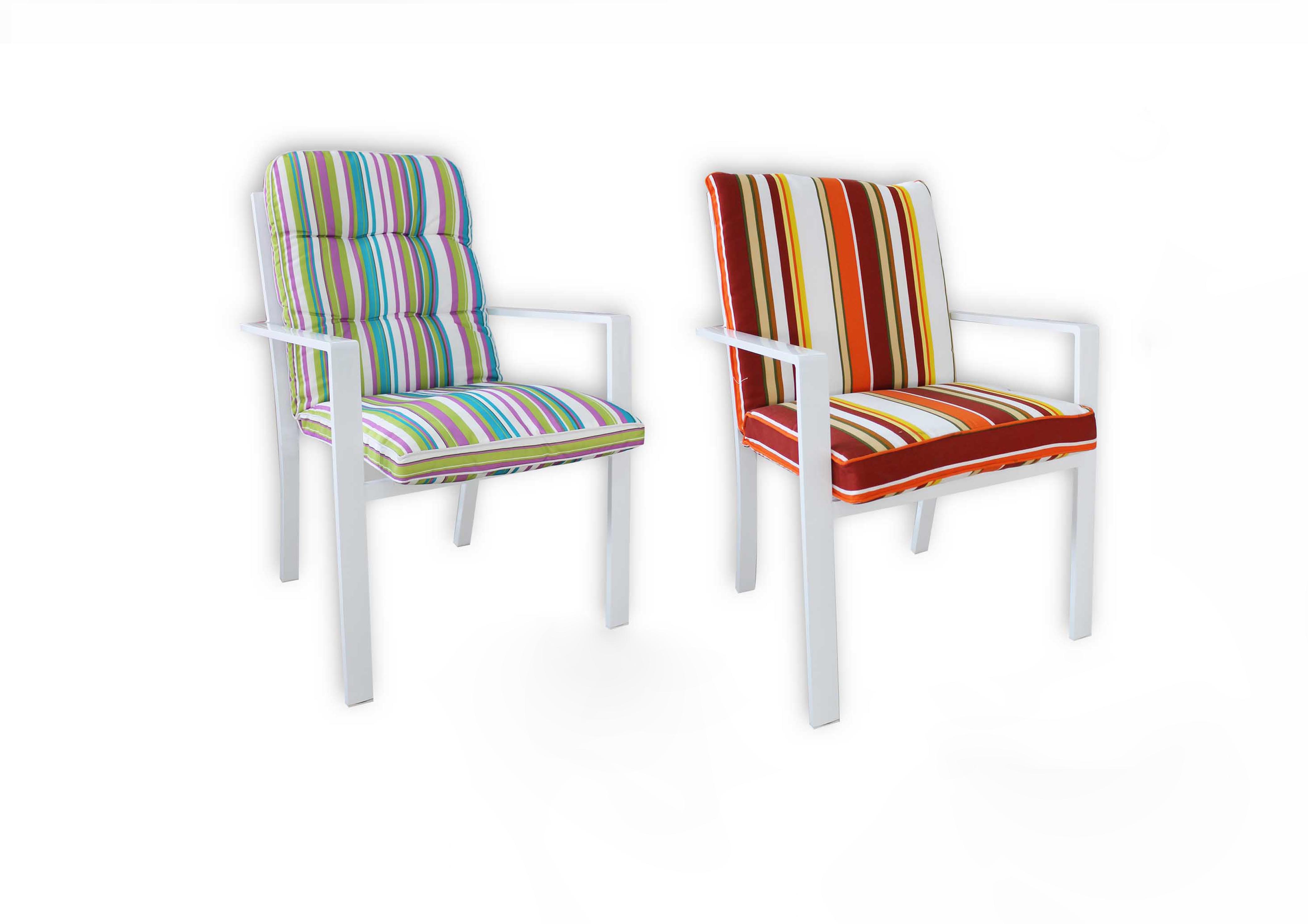 כיסא לבן-ללא ריפוד