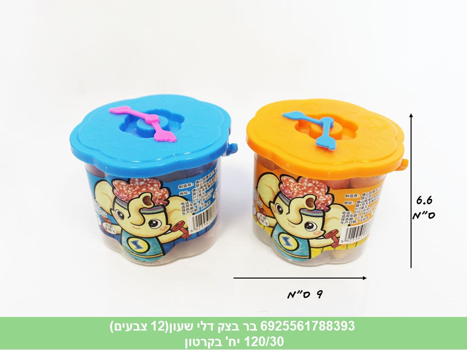 בר בצק דלי שעון(12 צבעים)