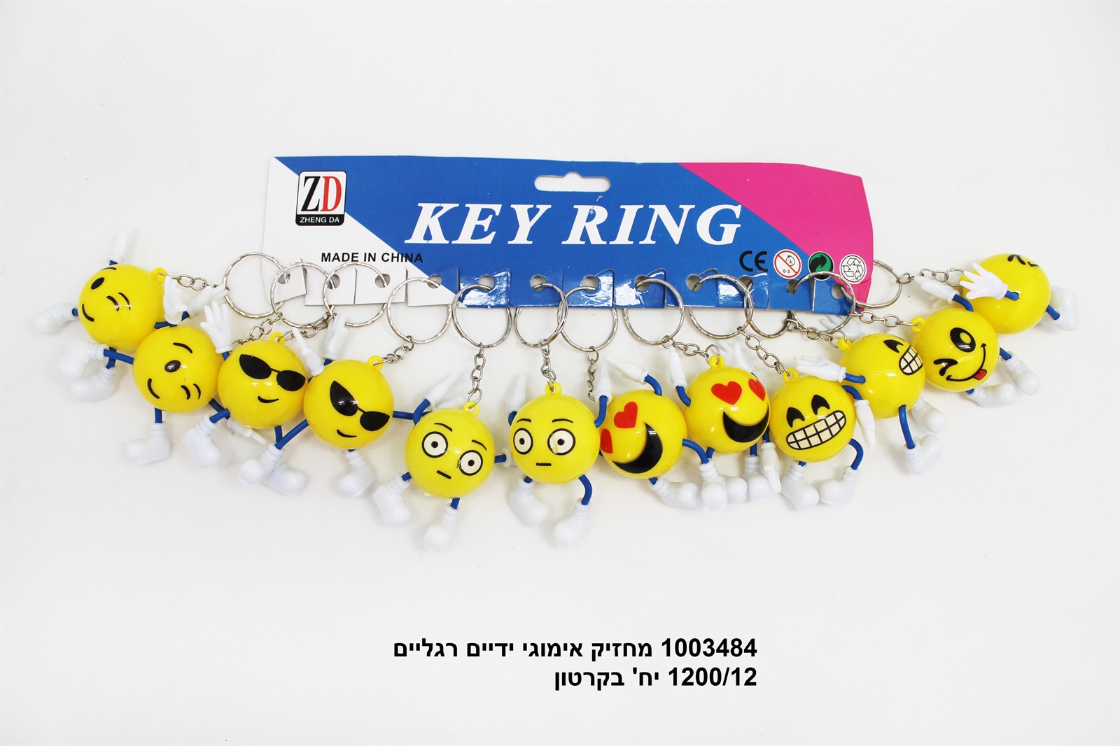 מחזיק מפתחות אימוג’י ידיים רגליים