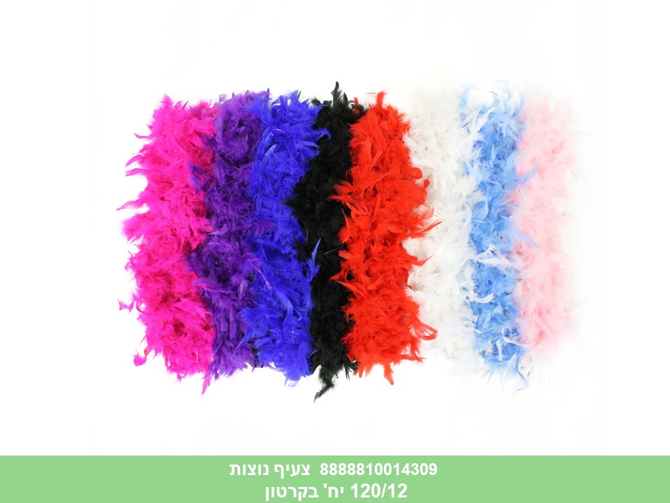 צעיף נוצות כ - 40 גרם (120/12)