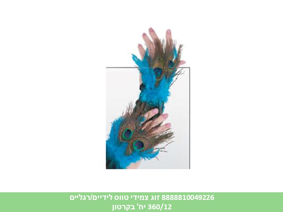 זוג צמידי טווס לידיים / רגליים (360/12)