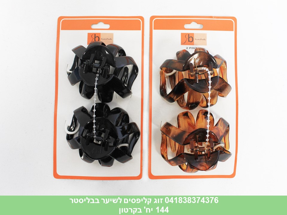 זוג קליפסים לשיער
